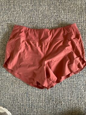 Athleta Clay-Red Athletic Running Shorts